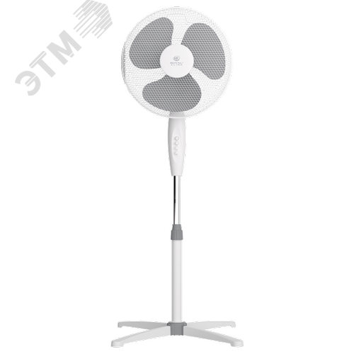 Изображение товара Вентилятор бытовой напольный, цвет белый, RSF-1601M (шт)