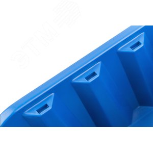 Лоток для крепежа пластиковый 160х115х75 мм синий 65697М MOS РОС - 4