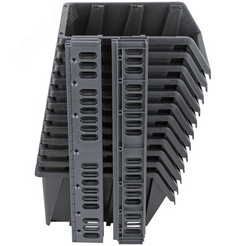 Изображение товара Набор Лотков для крепежа (12 шт. лотков 225х125х125 мм + 6 шт. планок), черные (шт)