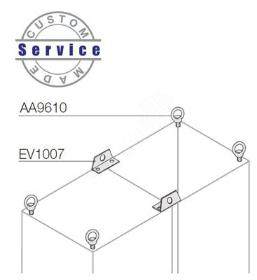 Петли для подъема шкафа (4 шт.) AA9610 ABB - превью 3