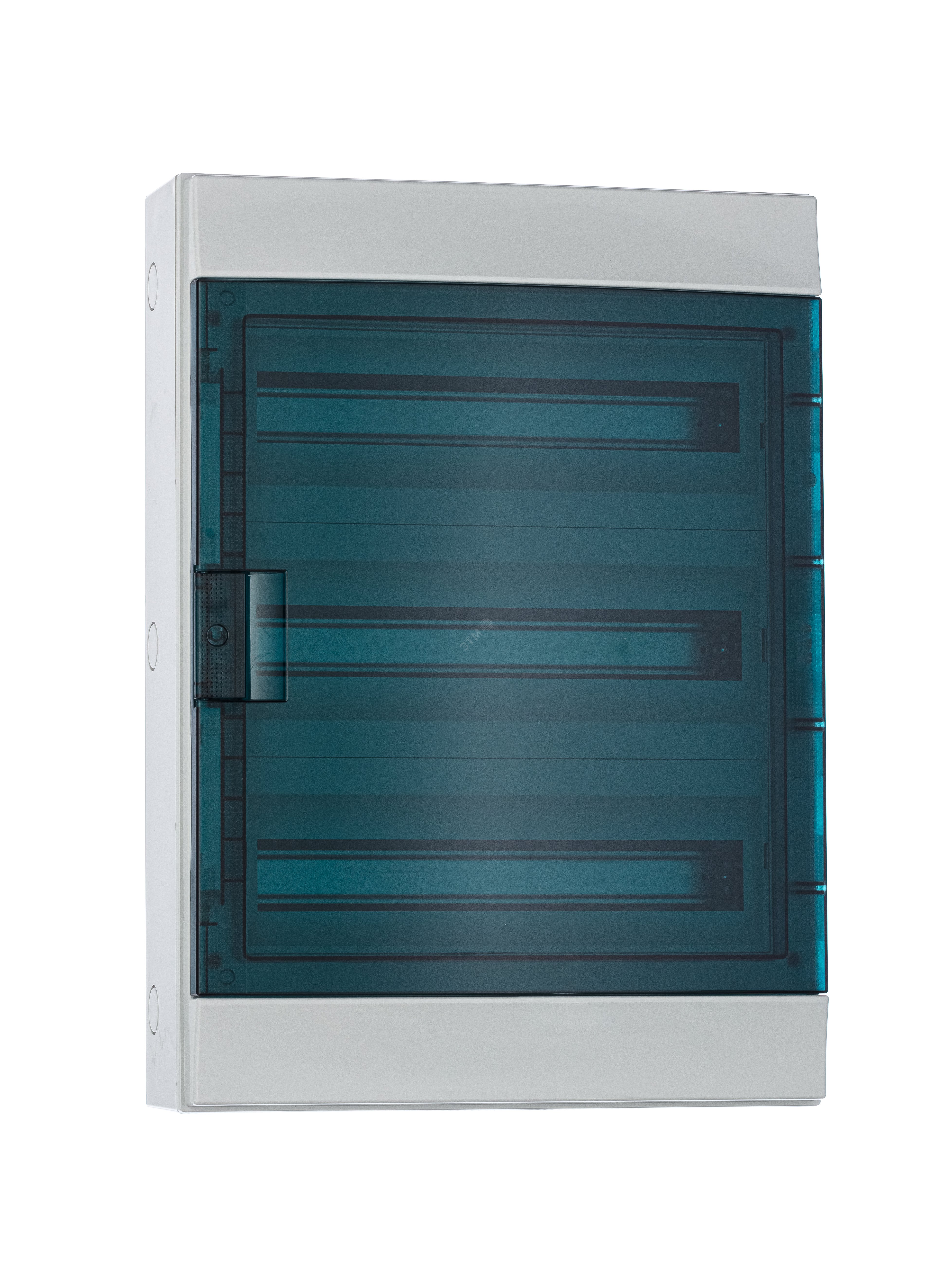 Щит распределительный навесной ЩРн-п-54 пластиковый Mistral65 серая прозрачная дверь с клеммами IP65 (65P18X32A) 1SLM006501A1208 ABB - превью 4