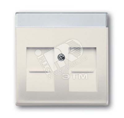 Изображение товара BASIC 55 Плата центральная (накладка) для коммуникационных розеток с суппортами 1810/1812/1814 бежевая (шт)