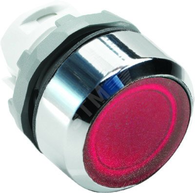 Кнопка красная без фиксации MP1-21R низкая с подсветкой 1SFA611100R2101 ABB - превью 2