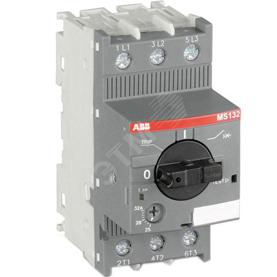 Выключатель автоматический для защиты электродвигателей MS132-32 25кА с регулировкой тепловой защиты 1SAM350000R1015 ABB - превью 2