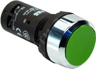 Кнопка CP1-30G-01 зеленая без фиксации 1HЗ 1SFA619100R3042 ABB - превью 2