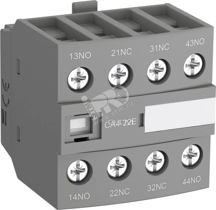 Блок контактный дополнительный CA4-22E (2НО+2НЗ) для контакторов AF26+AF96 1SBN010140R1022 ABB - превью 2
