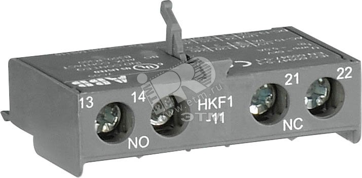 Блок-контакт фронтальный 1НО+1НЗ HKF1-11 для MS116 1SAM 1SAM201901R1001 ABB - превью