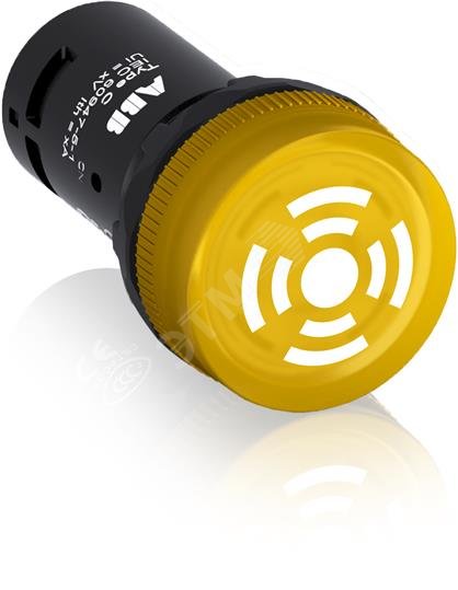 Зуммер CB1-611Y пульсирующий сигнал подсветка желтый 110-130В AC 1SFA619600R6113 ABB - превью