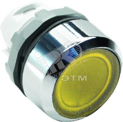 Кнопка желтая без фиксации MP1-21Y низкая с подсветкой 1SFA611100R2103 ABB - превью
