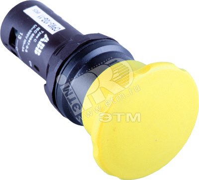 Кнопка CPM3-10Y-11 грибовидная желтая 1SFA619126R1073 ABB - превью