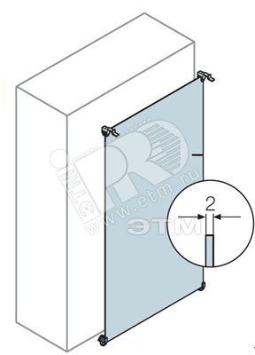 Плата монтажная стальная для шкафа GEMINI (Размер5) LUC 1SL0263A00 ABB - превью