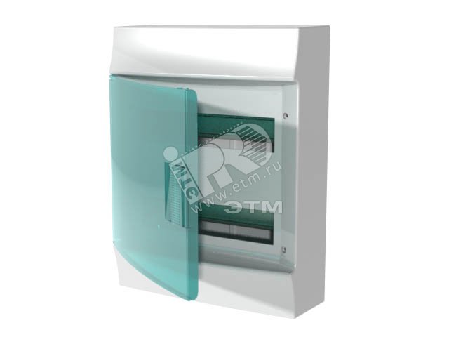 Щит распределительный навесной ЩРн-п Mistral41 24М пластиковый зеленая дверь без клемм 41P12X22 ABB - превью 2