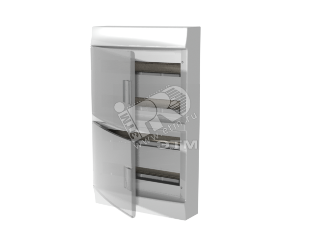 Щит распределительный навесной ЩРн-п Mistral41 72М пластиковый прозрачная дверь с клеммами 41P18X42B ABB - превью 2