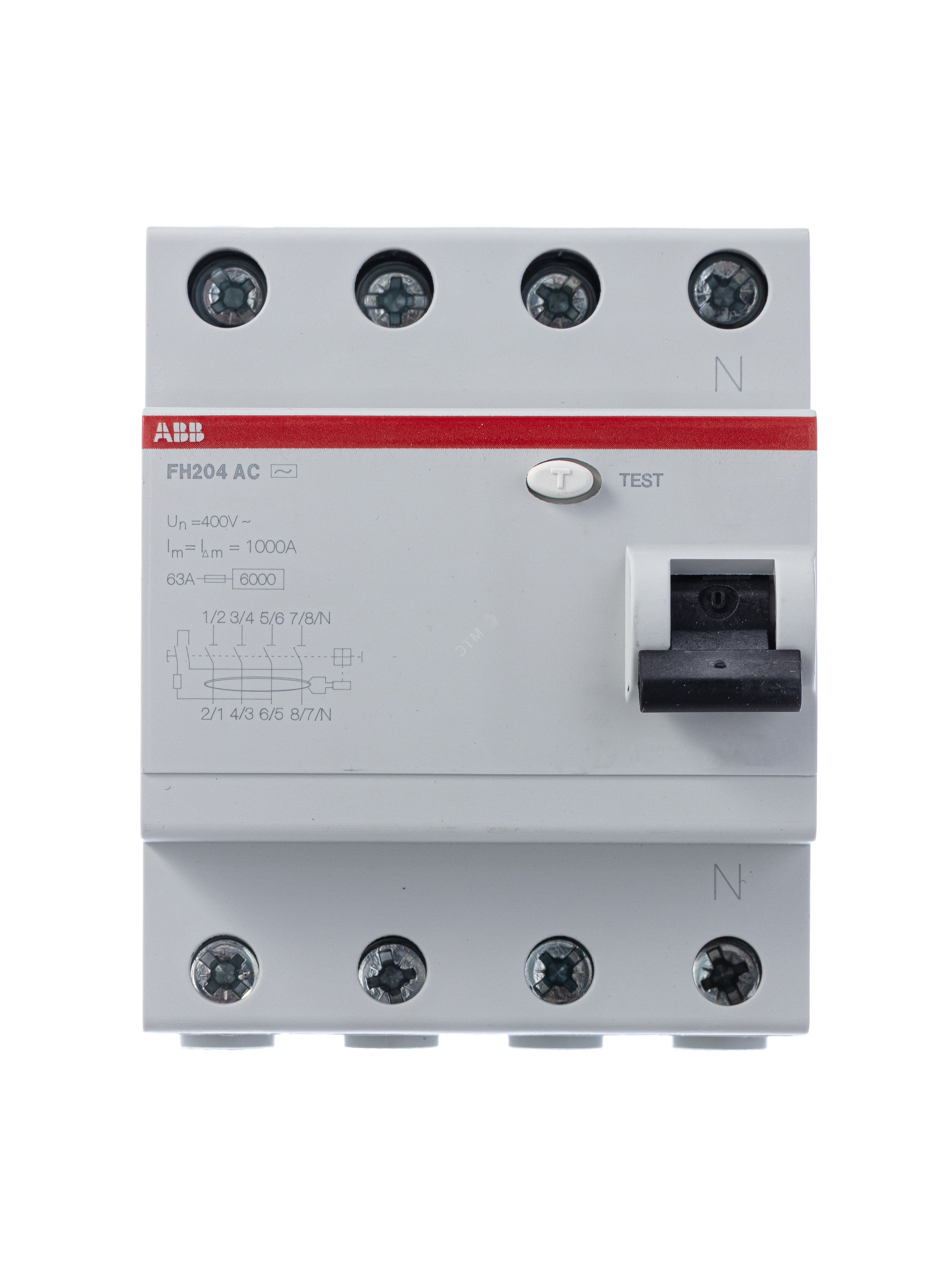 Выключатель дифференциального тока (УЗО) 4п 63А 30мА FH204 АС FH204 AC-63/0,03 ABB - превью 5