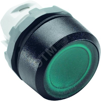 Кнопка MP1-11G зеленая (только корпус) с подсветкой без фиксации 1SFA611100R1102 ABB - превью 2