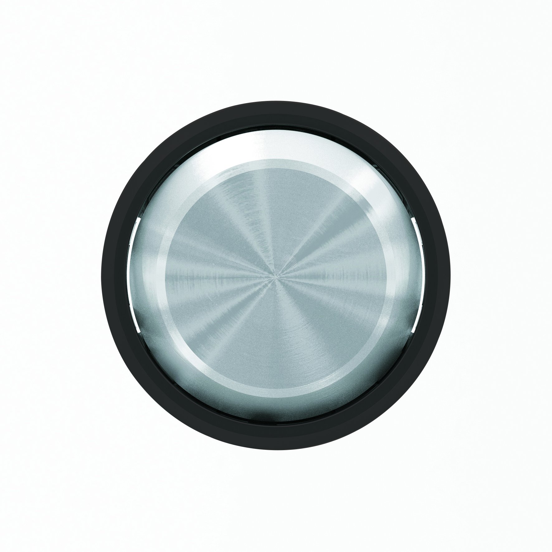 Клавиша для двухклавишных выключателей/переключателей/кнопок SKY Moon кольцо черное стекло 8611 CN ABB - превью 3