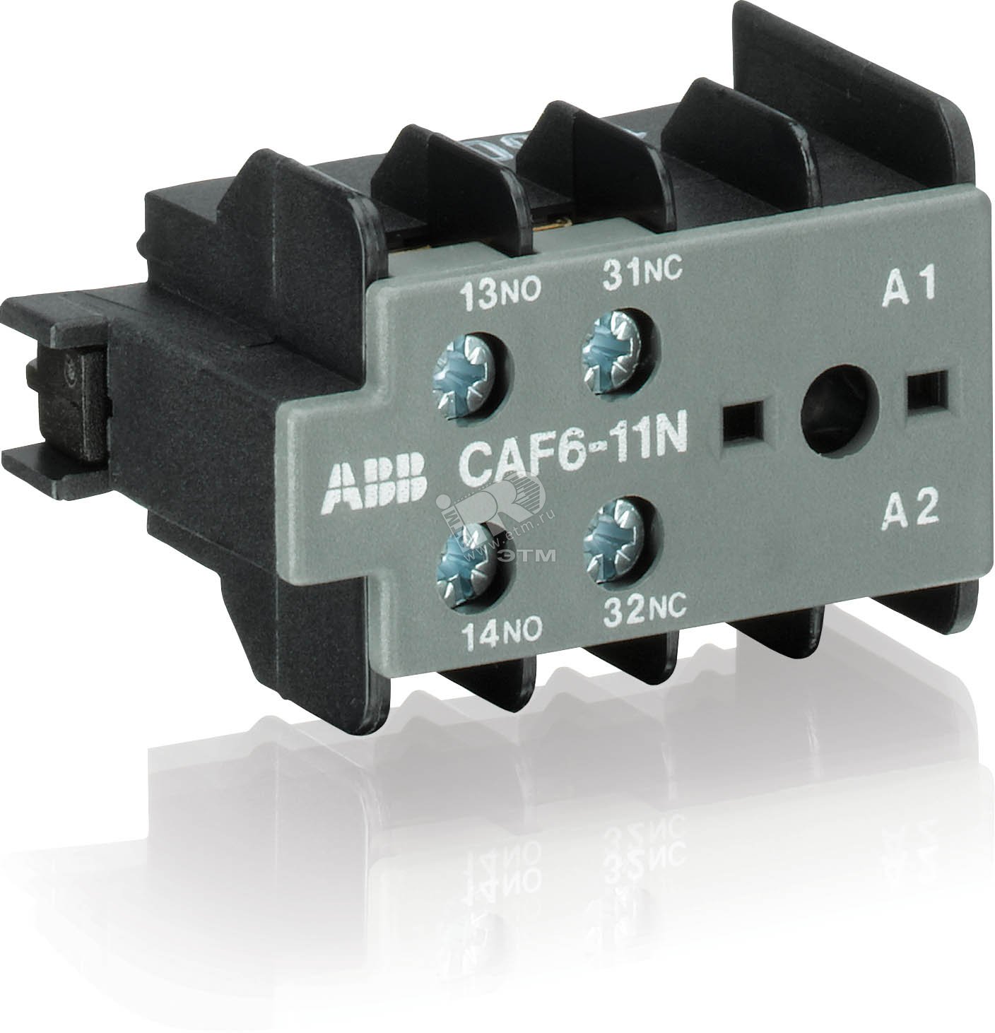 Контакт дополнительный CAF6-02E фронтальной установки для миниконтакторов B6/B7 GJL1201330R0010 ABB - превью
