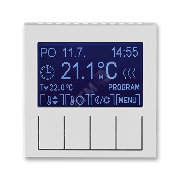 Терморегулятор Levit универсальный программируемый серый / белый 3292H-A10301 16 ABB - превью 2