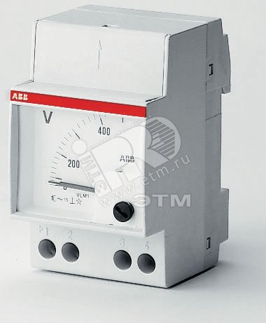 Вольтметр переменного тока шкала 0-500В VLM 1/500V ABB - превью