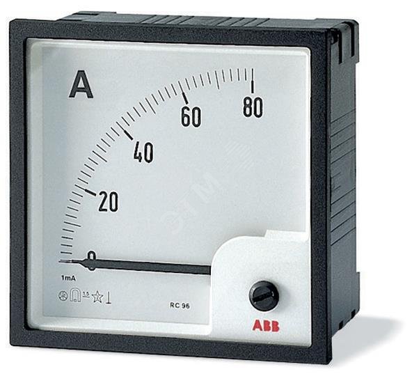 Амперметр переменного тока прямого включения AMT1-A1-1/96 ABB - превью