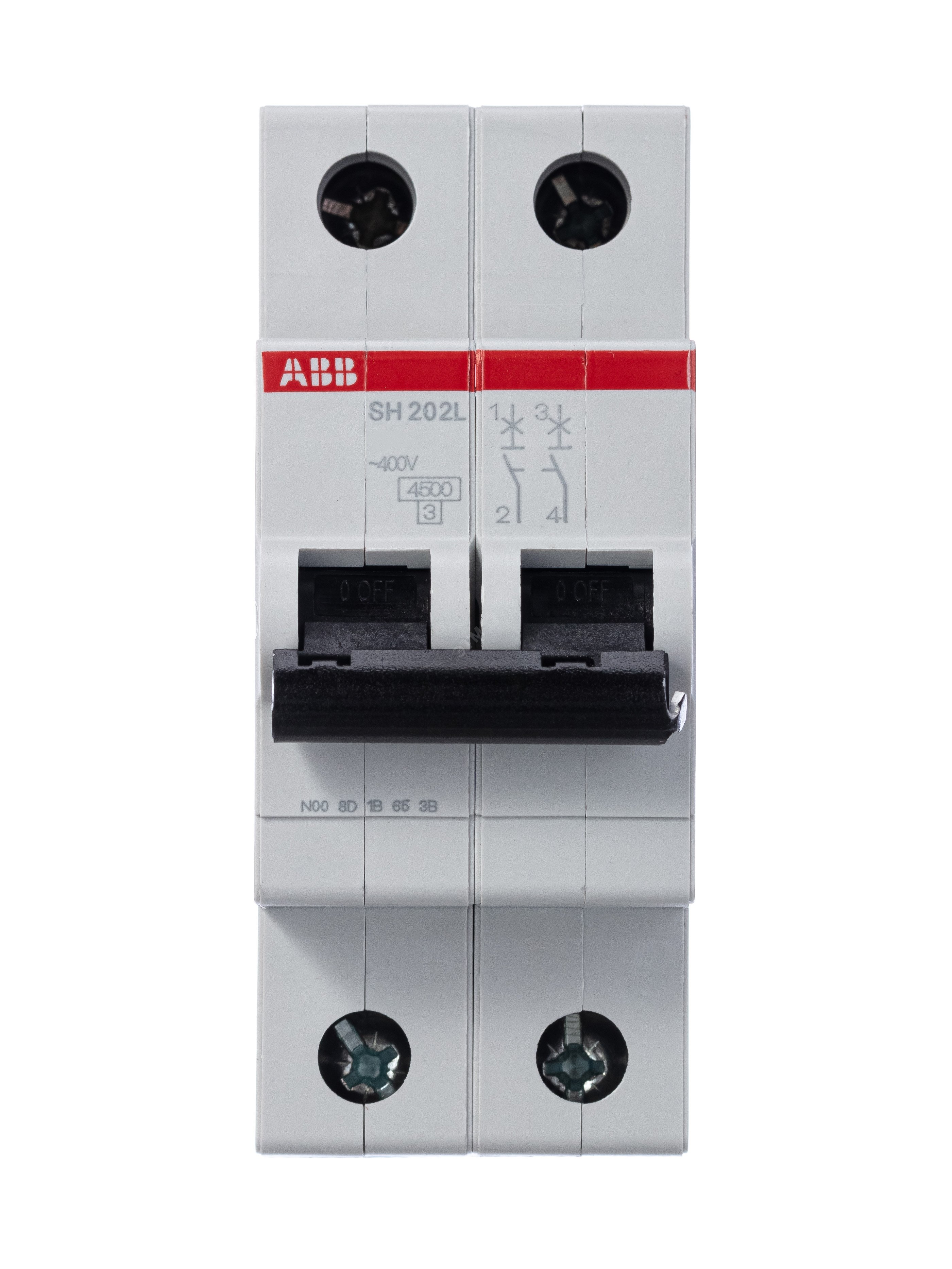 Выключатель автоматический двухполюсный 25А С SH202L 4.5кА SH202L C25 ABB - превью 6