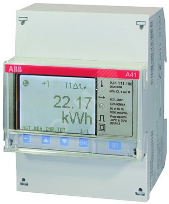 Счетчик электроэнергии однофазный однотарифный А41 111-200 10/80А кл1 ...