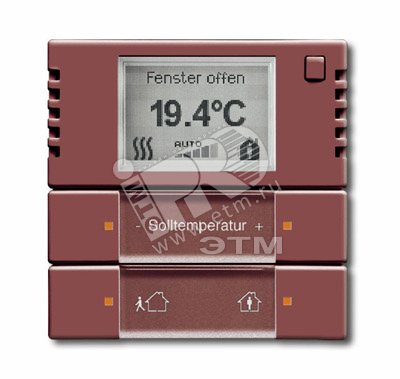 Терморегулятор комнатный с дисплеем FM тоскана/пурпурно-красный 6134-0-0277 ABB