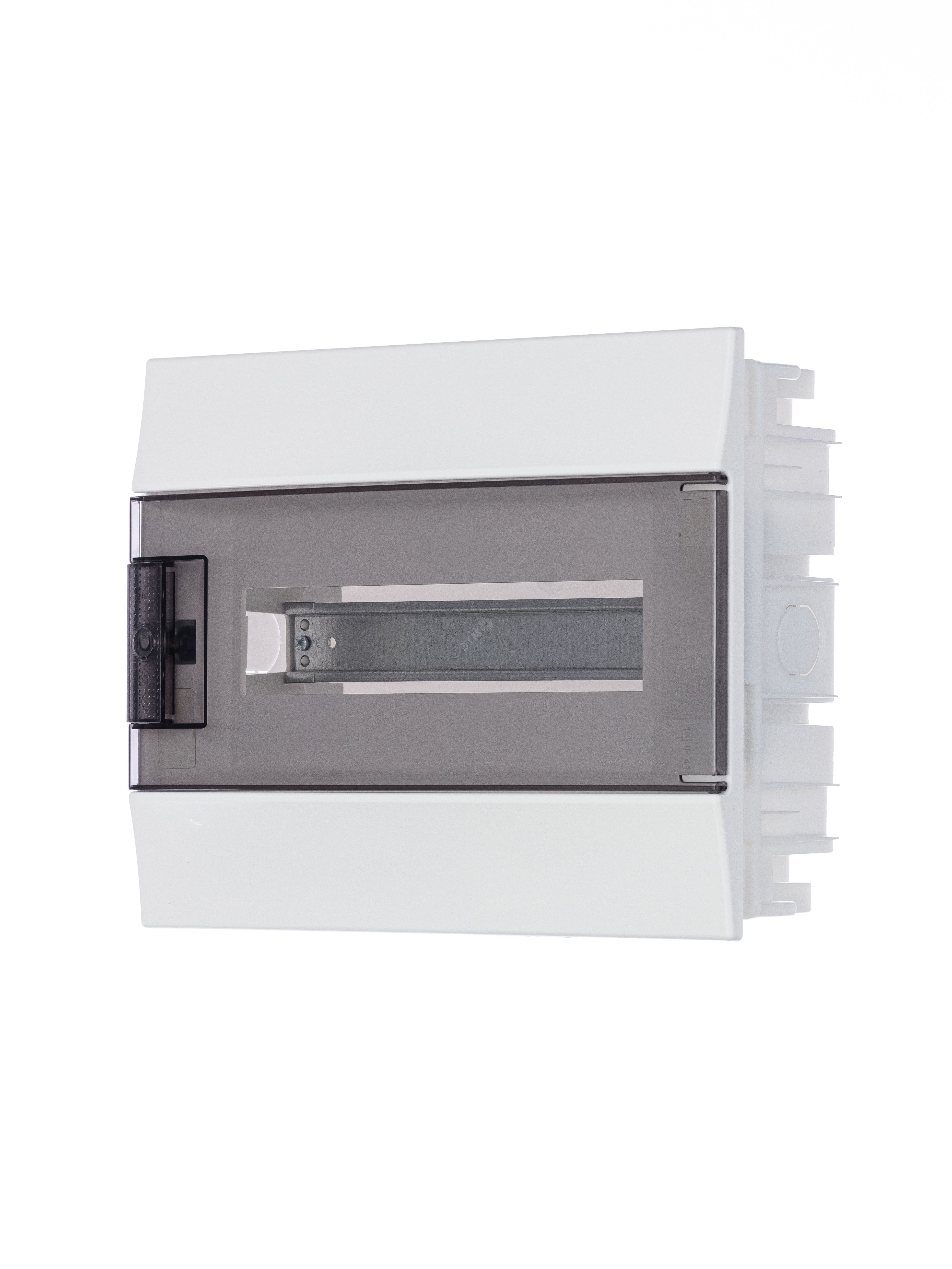 Щит распределительный встраиваемый ЩРв-п-12 пластиковый Mistral41 серая прозрачная дверь с клеммами IP41 (41A12X13B) 1SLM004101A2203 ABB - превью 3