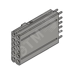 Адаптер для вторичных цепей втычного/выкатного выключателя ADP 12pin AUX T4-T5-T6 P/W 1SDA054923R1 ABB
