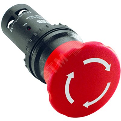 Кнопка аварийная красная с фиксацией CE4T-10R-02 2H3 1SFA619550R1051 ABB - превью 2