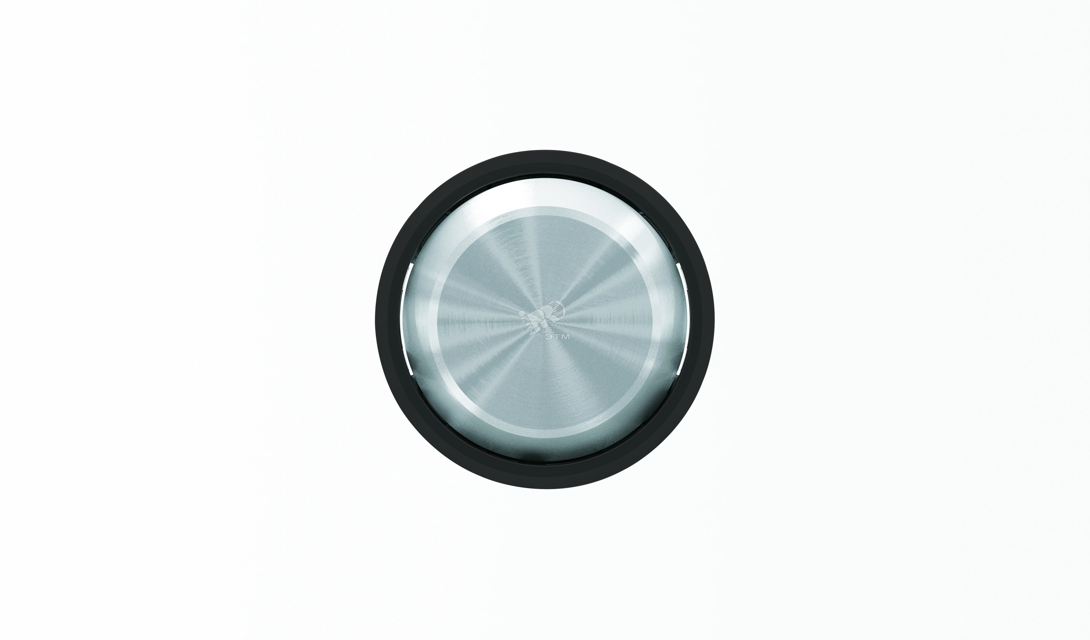 Клавиша для одноклавишных выключателей/переключателей/кнопок SKY Moon кольцо черное стекло 8601 CN ABB - превью 2