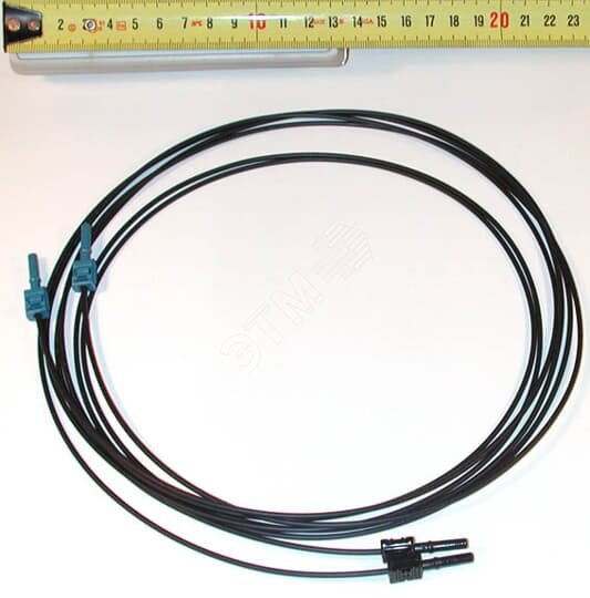 Оптоволокнный кабель, 2х2м. пласт., с разъемами 58988821 ABB - превью 2