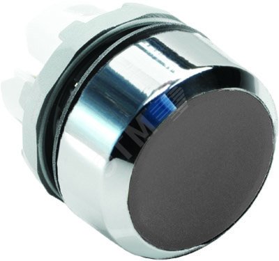 Кнопка MP1-20B черная без подсветки без фиксации низкая 1SFA611100R2006 ABB - превью 2