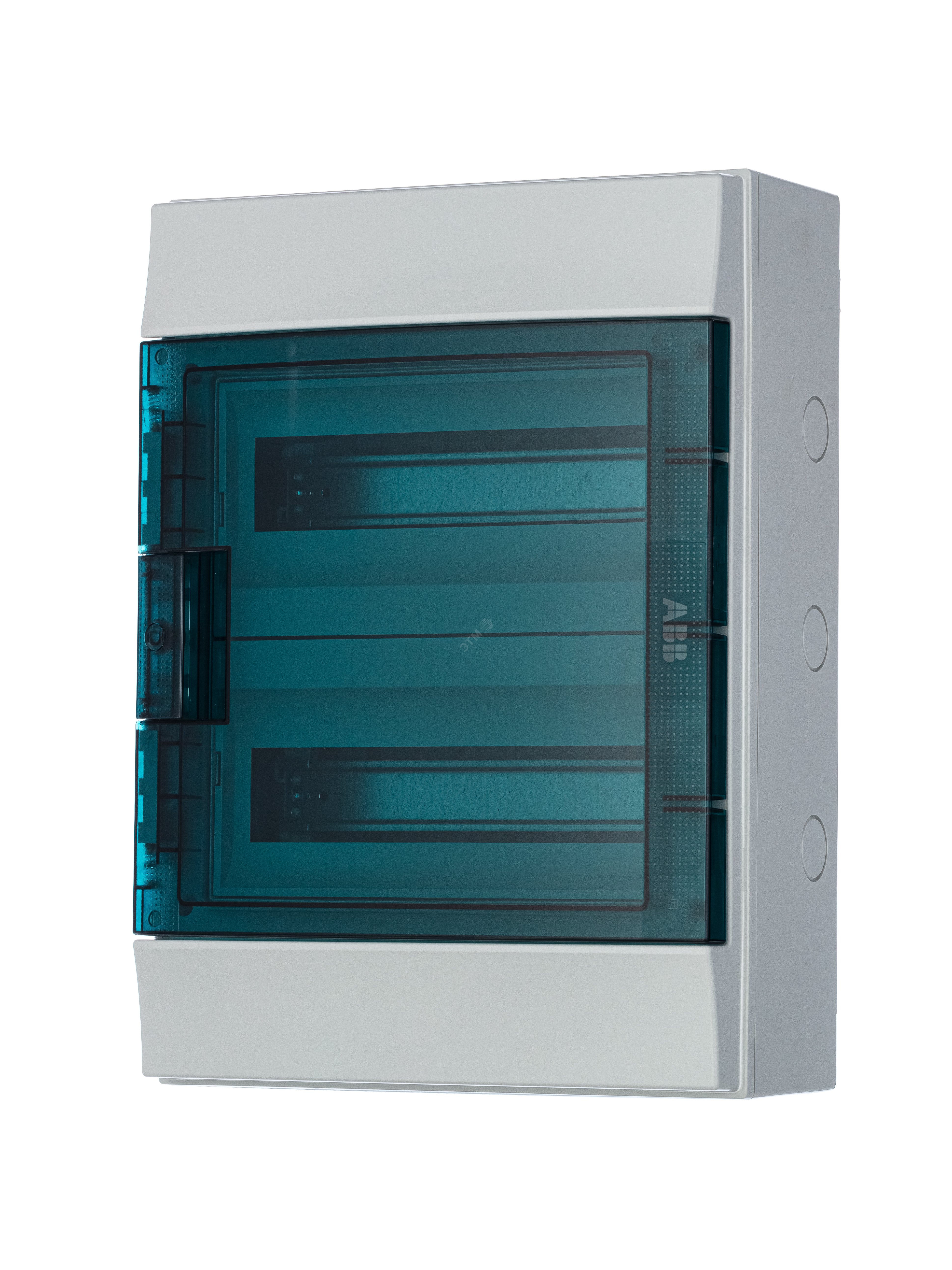 Щит распределительный навесной ЩРн-П-24 пластиковый прозрачная дверь IP65 серый Mistral65 без клемм 65P12X22 ABB - превью 3