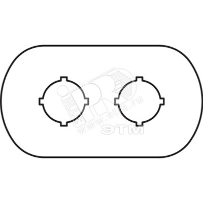 Изображение товара Шильдик MA6-1002 для пластикового кнопочного поста