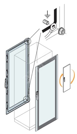 Дверь со стеклом 2000x800мм ET2080K ABB - превью 3