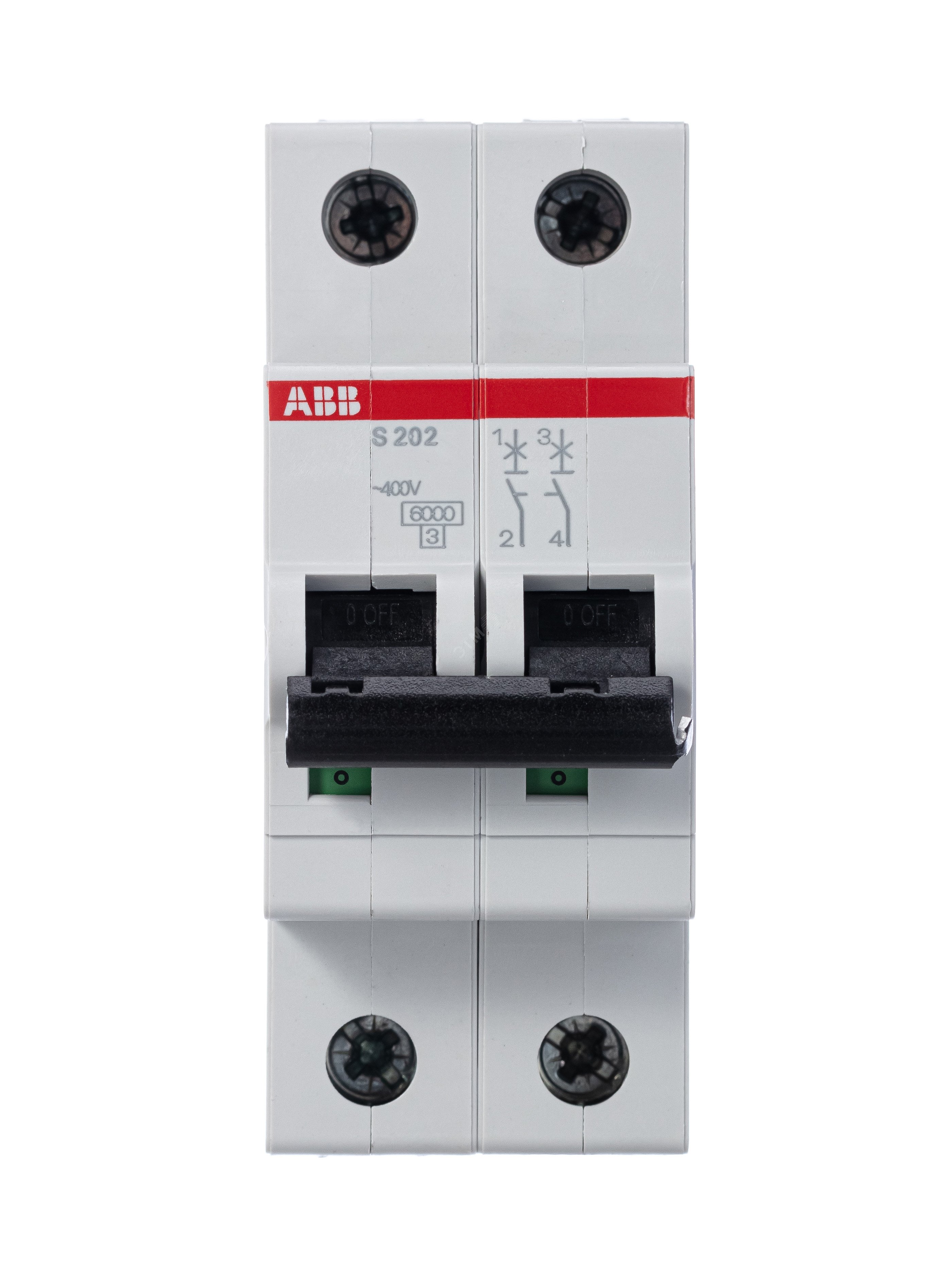 Выключатель автоматический двухполюсный 63А B S202 6кА S202 B63 ABB - превью 5