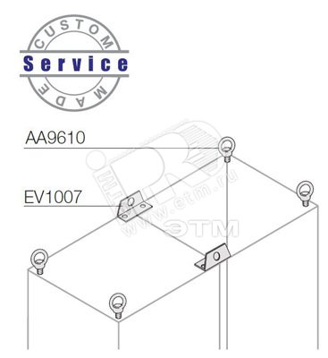 Петли для подъема шкафа (4 шт.) AA9610 ABB - превью 2