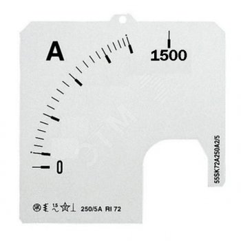 Шкала для амперметра SCL-A5-1500/72 ABB - превью 2