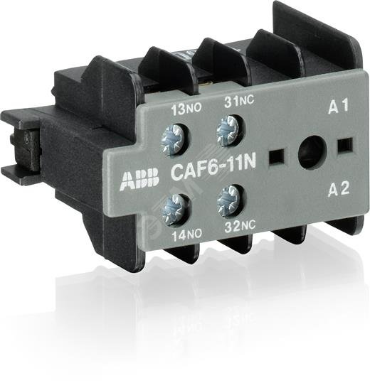 Контакт дополнительный CAF6-11E фронтальной установки для миниконтакторов K6/В6/В7 GJL1201330R0002 ABB - превью 2