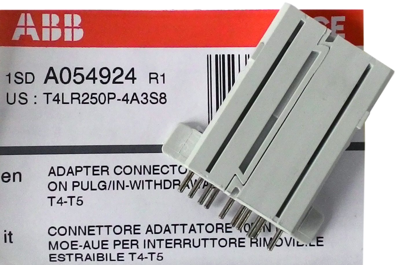 Адаптер для вторичных цепей втычного/выкатного выключателя ADP 10pin MOE AUE T4-T5-T6 P/W при использовании моторного привода 1SDA054924R1 ABB - превью 2