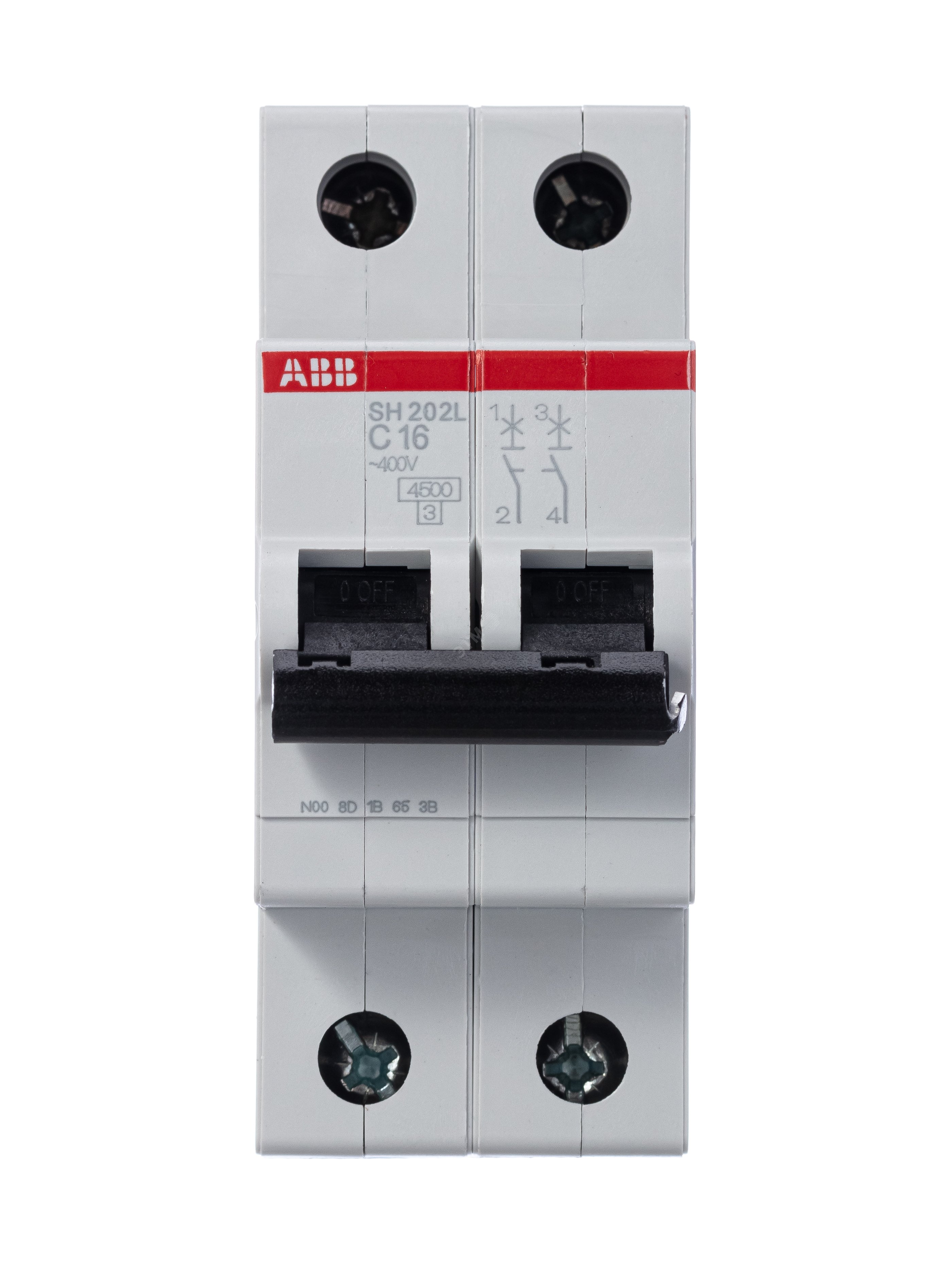 Выключатель автоматический двухполюсный 16А С SH202L 4.5кА SH202L C16 ABB - превью 6