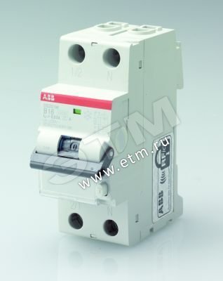 Выключатель автоматический дифференциальный (АВДТ) DS201 1п+N 16А 30мА С AC 2CSR255080R1164 ABB - превью 2