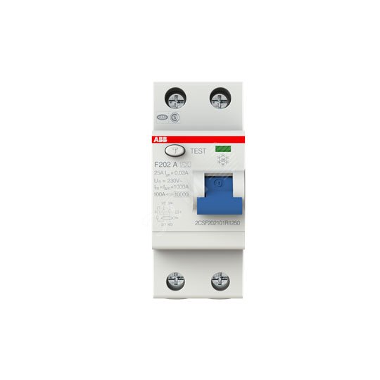 Выключатель дифференциального тока (УЗО) 2п 25А 30мА F202 А F202 A-25/0,03 ABB - превью 3