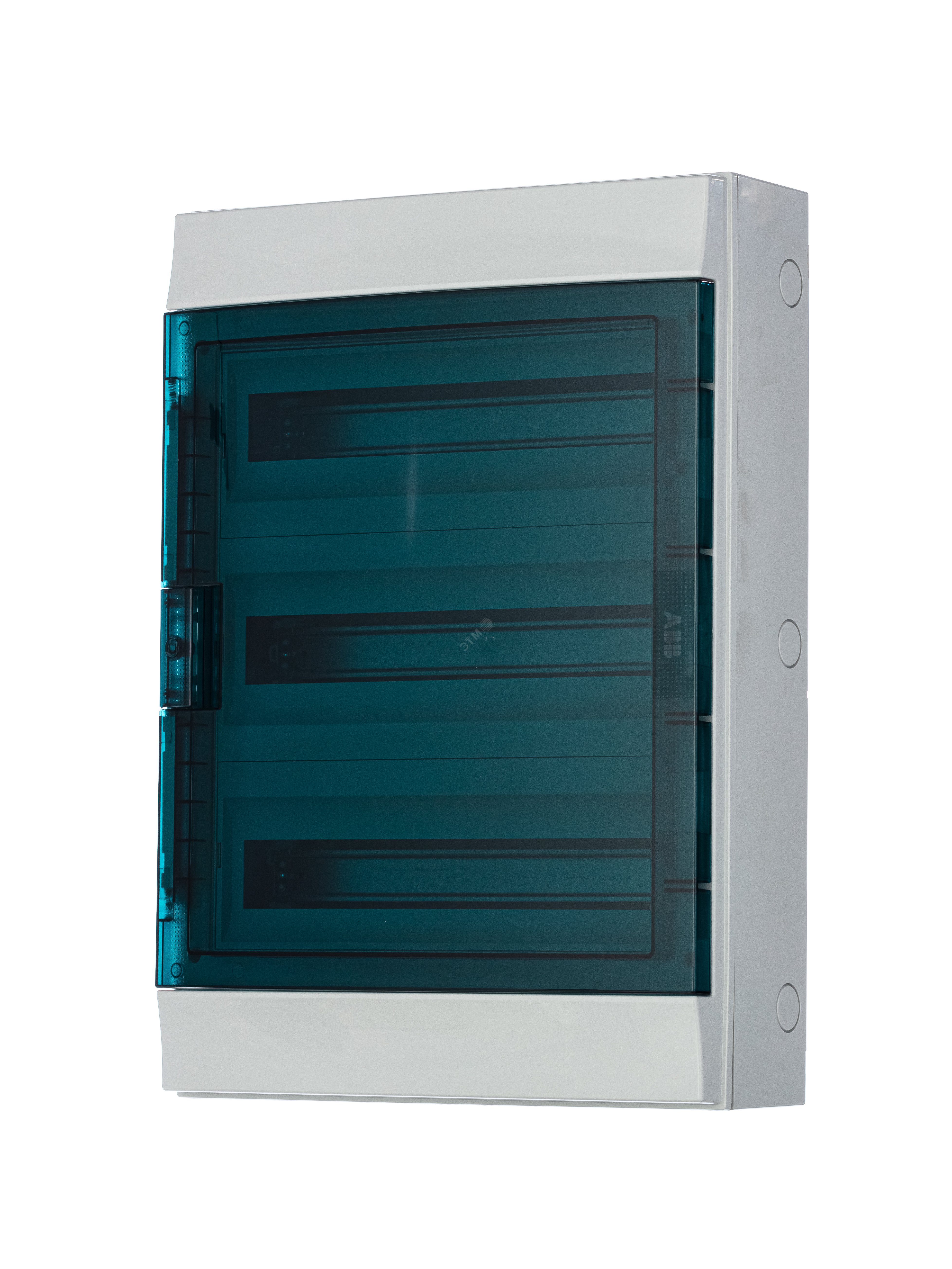Щит распределительный навесной ЩРн-п-54 пластиковый Mistral65 серая прозрачная дверь с клеммами IP65 (65P18X32A) 1SLM006501A1208 ABB - превью 3