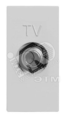 Zenit Розетка телевизионная TV одиночная серебристая N2150 PL ABB - превью 2
