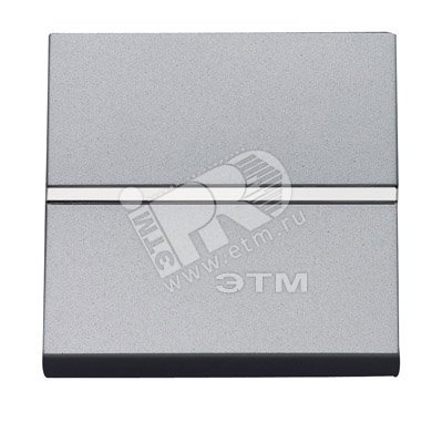 Выключатель одноклавишный, в рамку, серебро N2201 PL ABB - превью 2