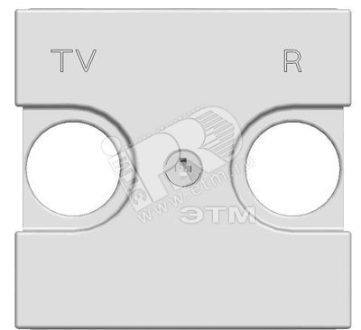 Zenit Накладка для TV-R розетки 2 модуля антрацит N2250.8 AN ABB - превью 2