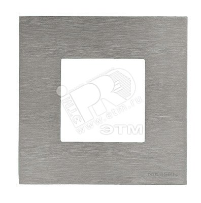 Изображение товара Zenit Рамка 1 пост натуральная сталь (шт)