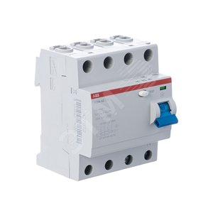 Выключатель дифференциального тока (УЗО) 4п 100А 300мА F204 АС F204 AC-100/0,3 ABB - 5